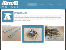 Tablet Screenshot of anvilmetals.com